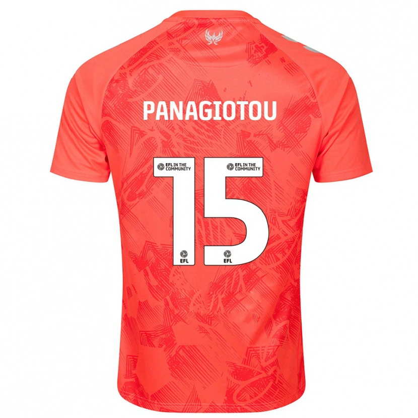 Danxen Mænd Constantine Panagiotou #15 Orange Hvid Udebane Spillertrøjer 2025/26 Trøje T-Shirt