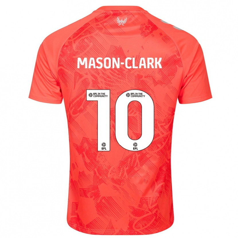 Danxen Mænd Ephron Mason-Clark #10 Orange Hvid Udebane Spillertrøjer 2025/26 Trøje T-Shirt