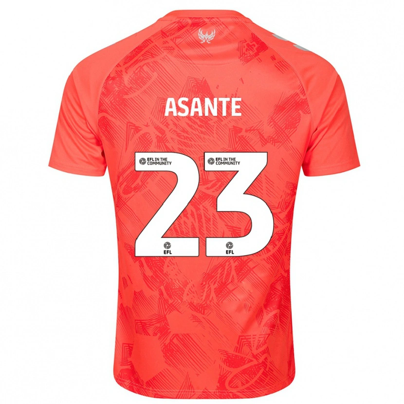 Danxen Mænd Brandon Thomas-Asante #23 Orange Hvid Udebane Spillertrøjer 2025/26 Trøje T-Shirt