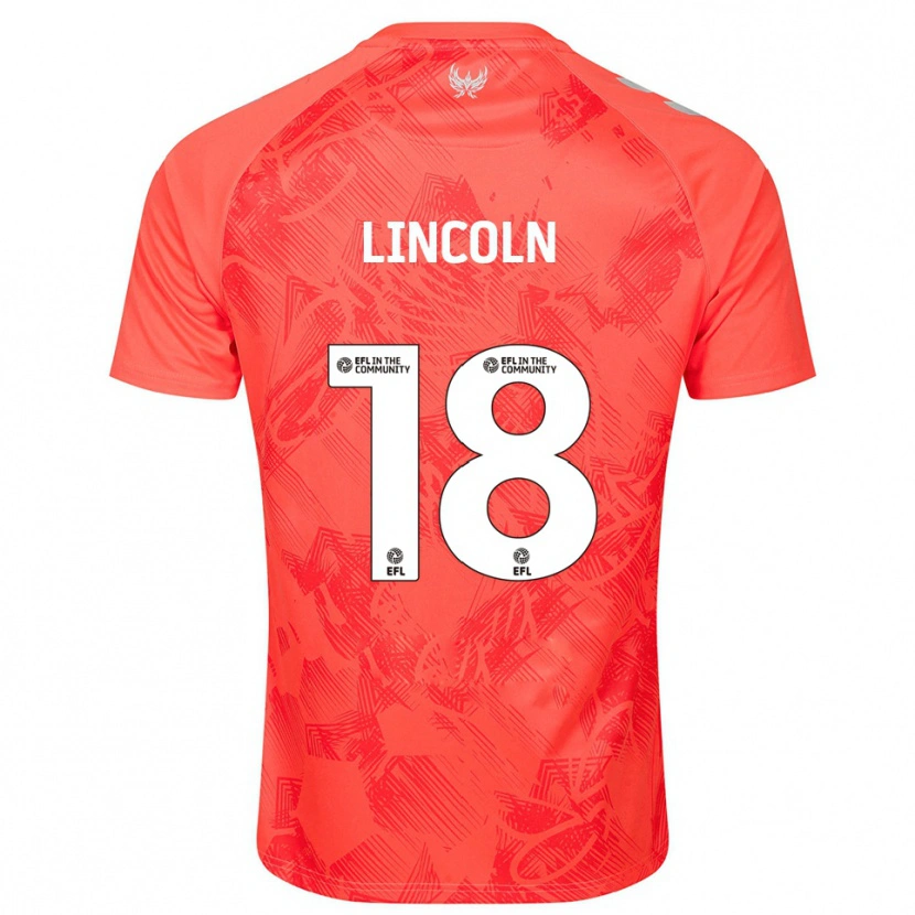 Danxen Mænd Khavarni Lincoln #18 Orange Hvid Udebane Spillertrøjer 2025/26 Trøje T-Shirt