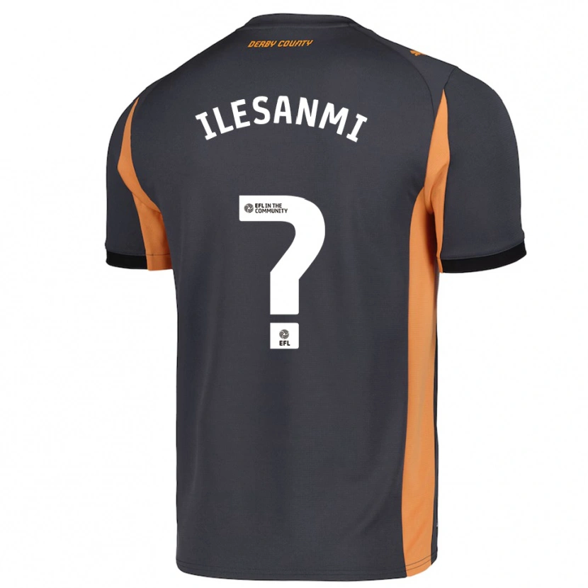 Danxen Mænd Emmanuel Ilesanmi #0 Grå Orange Sort Udebane Spillertrøjer 2025/26 Trøje T-Shirt