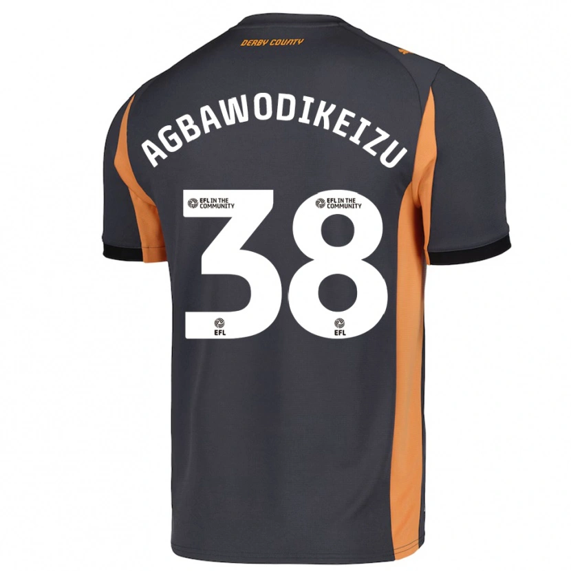Danxen Mænd Charles Ebuka Agbawodikeizu #38 Grå Orange Sort Udebane Spillertrøjer 2025/26 Trøje T-Shirt