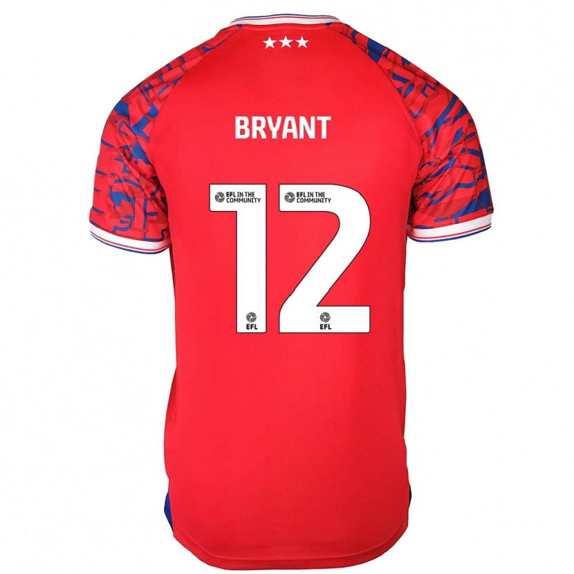 Danxen Mænd Issy Bryant #12 Rød Blå Udebane Spillertrøjer 2025/26 Trøje T-Shirt