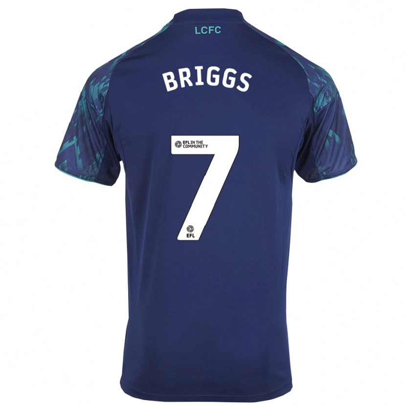 Danxen Mænd Logan Briggs #7 Marinegrøn Hvid Udebane Spillertrøjer 2025/26 Trøje T-Shirt