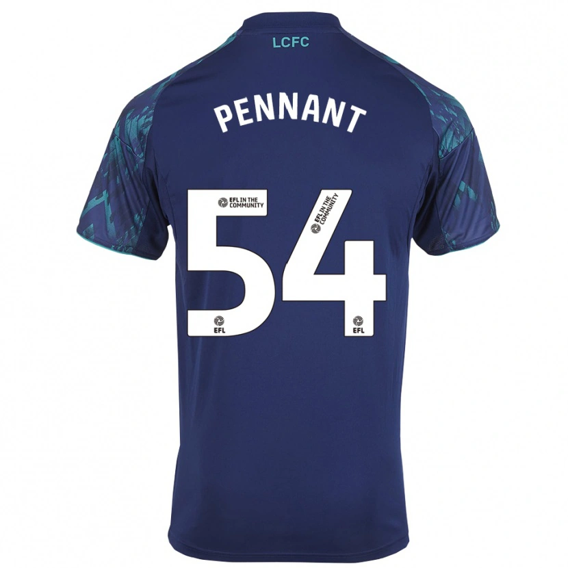 Danxen Mænd Kian Pennant #54 Marinegrøn Hvid Udebane Spillertrøjer 2025/26 Trøje T-Shirt