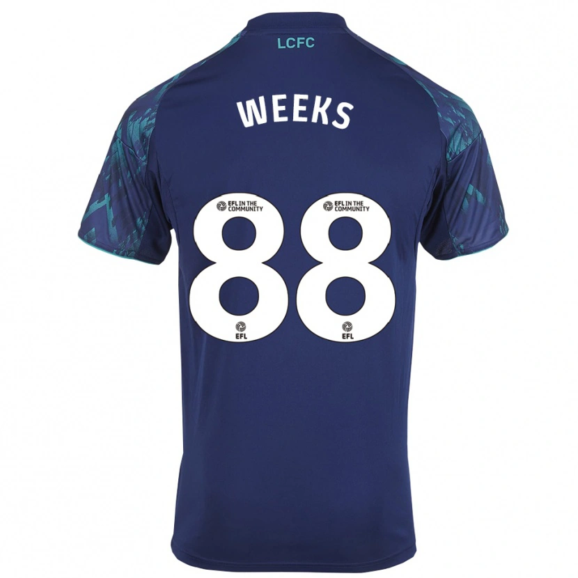 Danxen Mænd Tyler Weeks #88 Marinegrøn Hvid Udebane Spillertrøjer 2025/26 Trøje T-Shirt