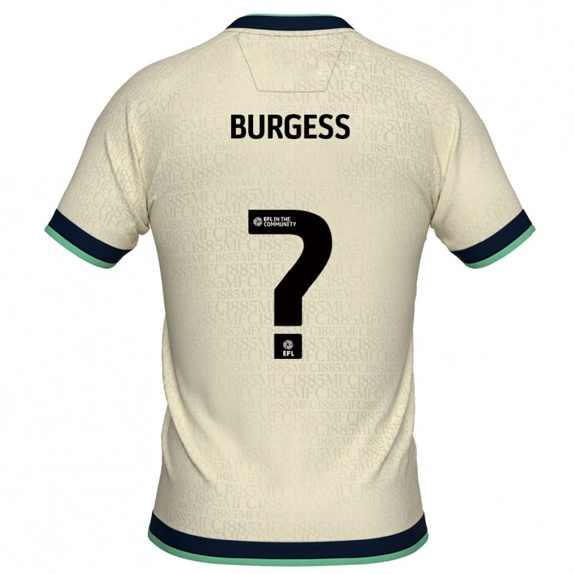 Danxen Mænd Billy Burgess #0 Champagne Marine Udebane Spillertrøjer 2025/26 Trøje T-Shirt