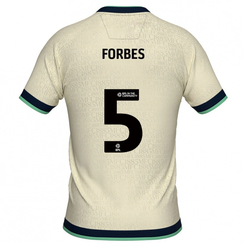 Danxen Mænd Dean Forbes #5 Champagne Marine Udebane Spillertrøjer 2025/26 Trøje T-Shirt
