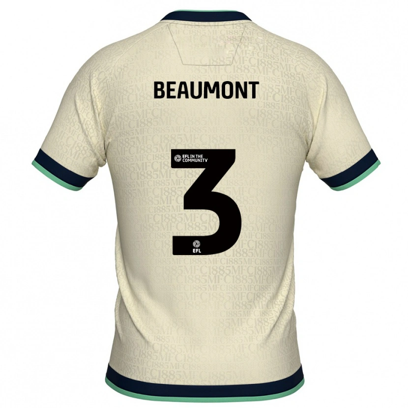 Danxen Mænd George Beaumont #3 Champagne Marine Udebane Spillertrøjer 2025/26 Trøje T-Shirt