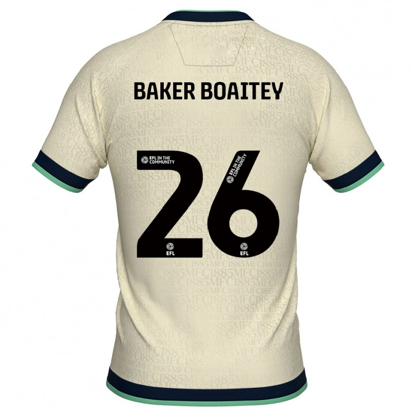 Danxen Mænd Benicio Baker #26 Champagne Marine Udebane Spillertrøjer 2025/26 Trøje T-Shirt