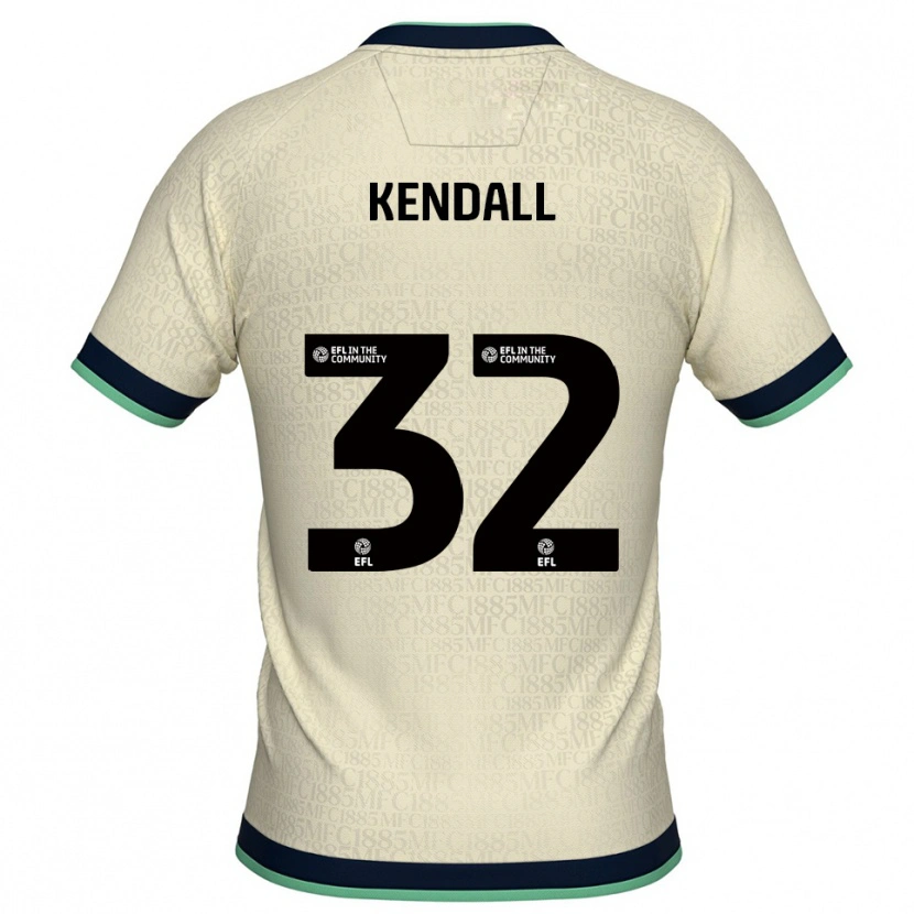 Danxen Mænd Sheldon Kendall #32 Champagne Marine Udebane Spillertrøjer 2025/26 Trøje T-Shirt