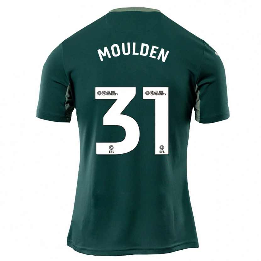 Danxen Mænd Louie Moulden #31 Grøn Hvid Lilla Udebane Spillertrøjer 2025/26 Trøje T-Shirt
