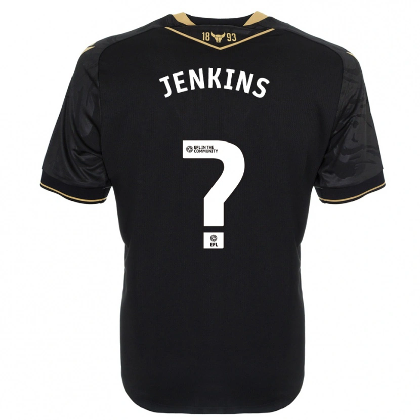 Danxen Mænd Shaunna Jenkins #0 Sort Guld Udebane Spillertrøjer 2025/26 Trøje T-Shirt