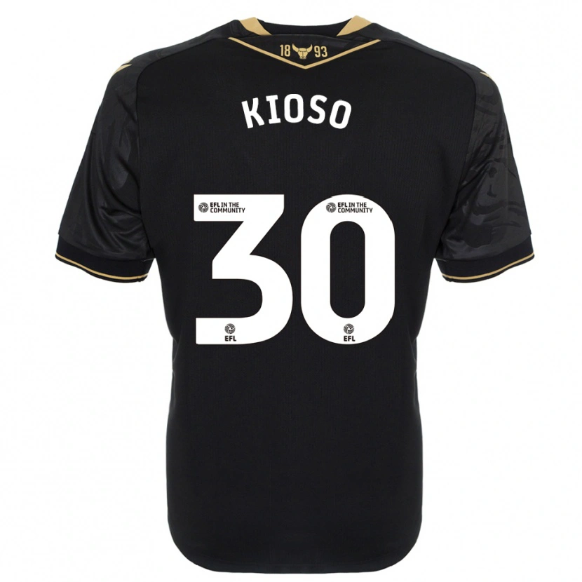 Danxen Mænd Peter Kioso #30 Sort Guld Udebane Spillertrøjer 2025/26 Trøje T-Shirt