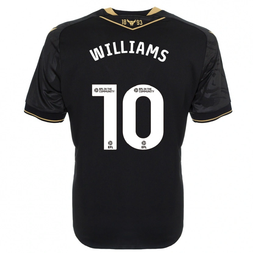 Danxen Mænd Cheryl Williams #10 Sort Guld Udebane Spillertrøjer 2025/26 Trøje T-Shirt