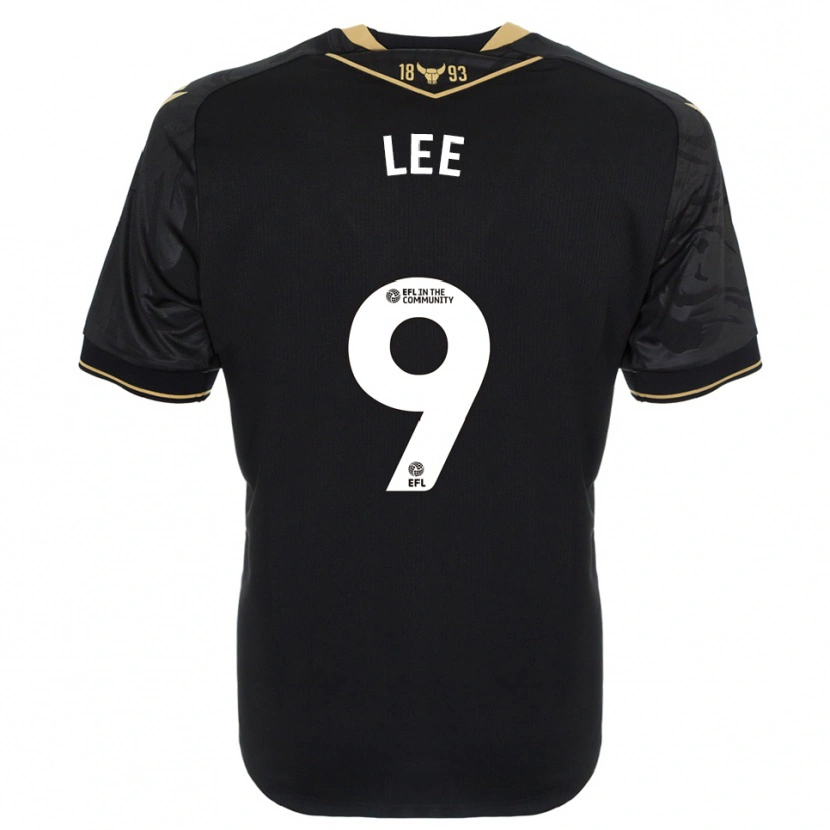 Danxen Mænd Jack Lee #9 Sort Guld Udebane Spillertrøjer 2025/26 Trøje T-Shirt
