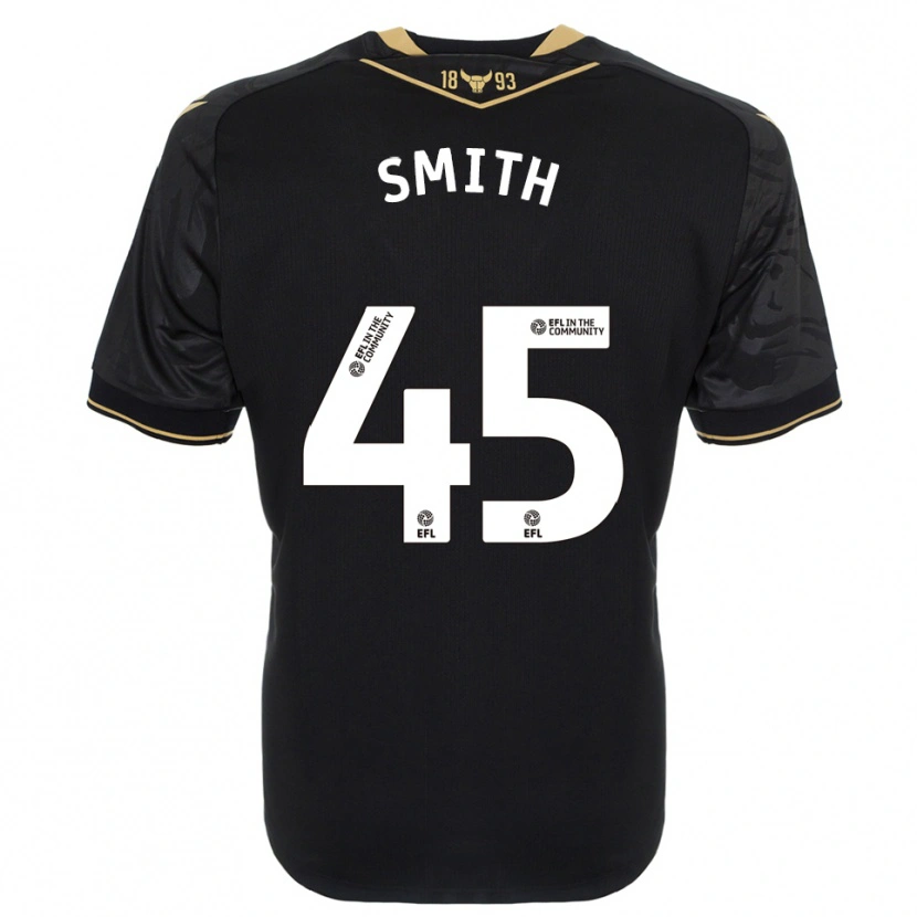 Danxen Mænd Max Smith #45 Sort Guld Udebane Spillertrøjer 2025/26 Trøje T-Shirt