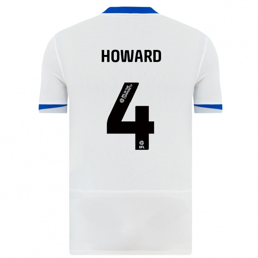 Danxen Mænd Cody Howard #4 Hvid Sort Udebane Spillertrøjer 2025/26 Trøje T-Shirt