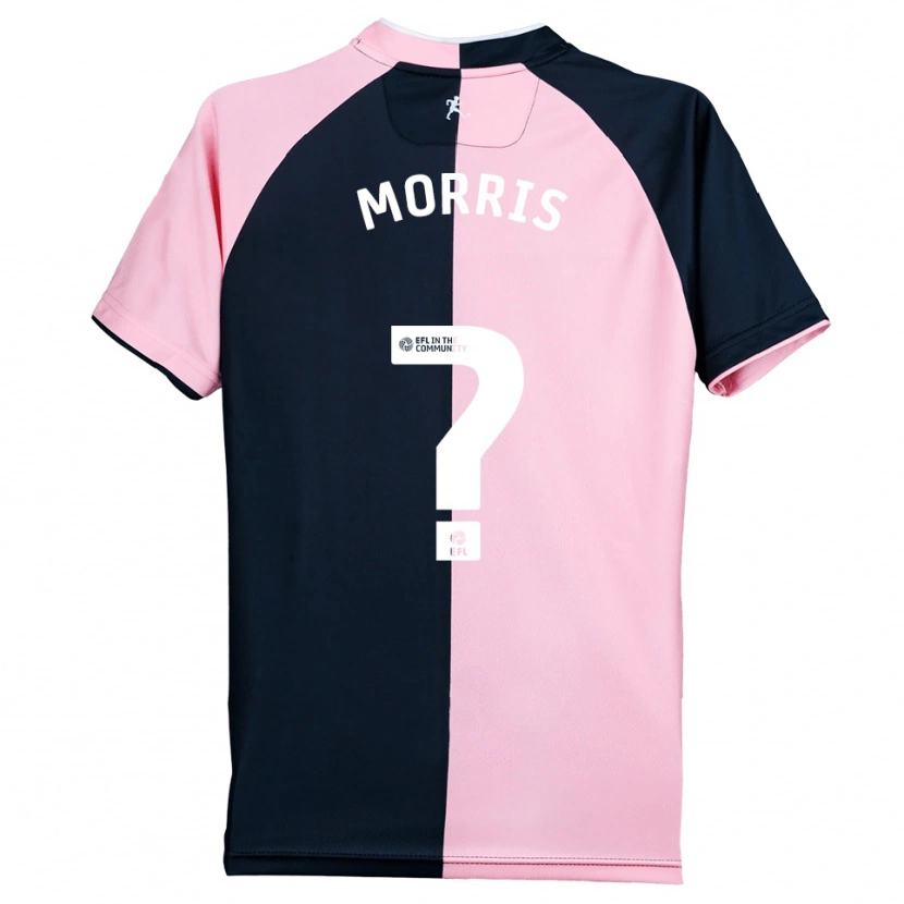 Danxen Mænd Abbie Morris #0 Pink Sort Udebane Spillertrøjer 2025/26 Trøje T-Shirt