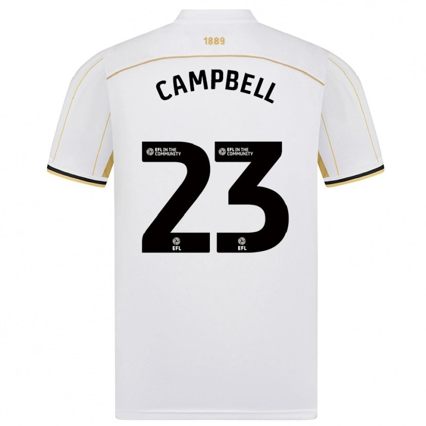 Danxen Mænd Tyrese Campbell #23 Hvid Guld Udebane Spillertrøjer 2025/26 Trøje T-Shirt