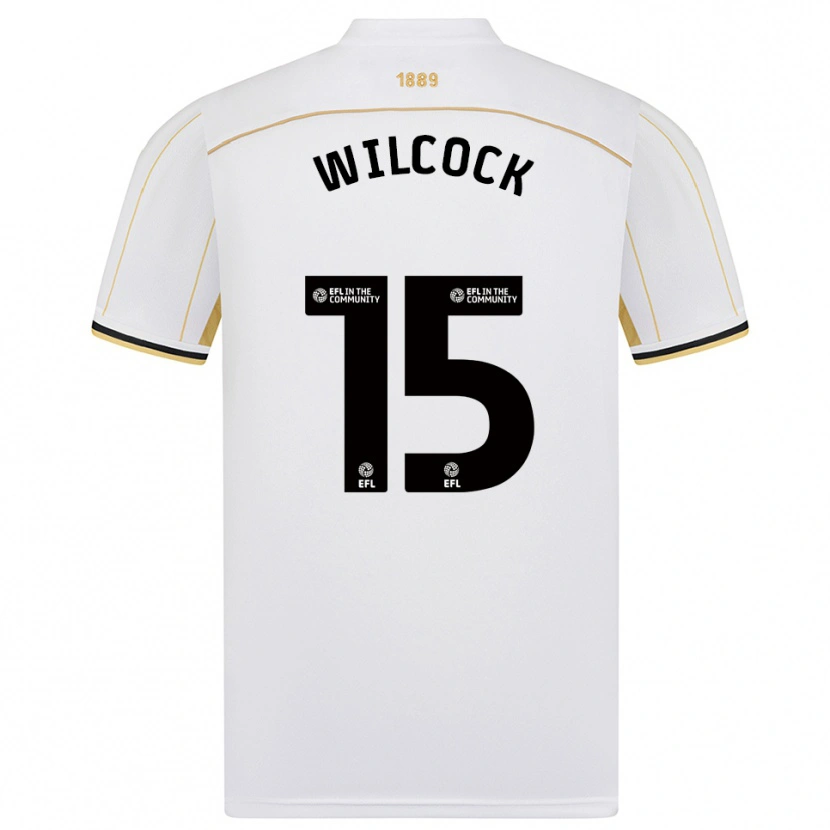 Danxen Mænd Tamara Wilcock #15 Hvid Guld Udebane Spillertrøjer 2025/26 Trøje T-Shirt