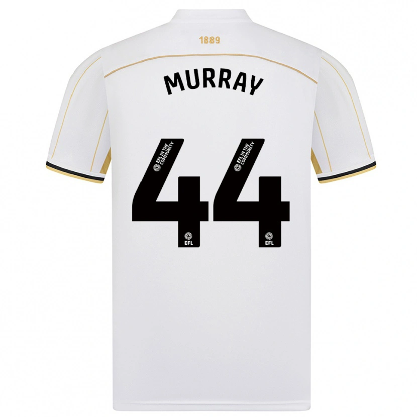 Danxen Mænd Satara Murray #44 Hvid Guld Udebane Spillertrøjer 2025/26 Trøje T-Shirt