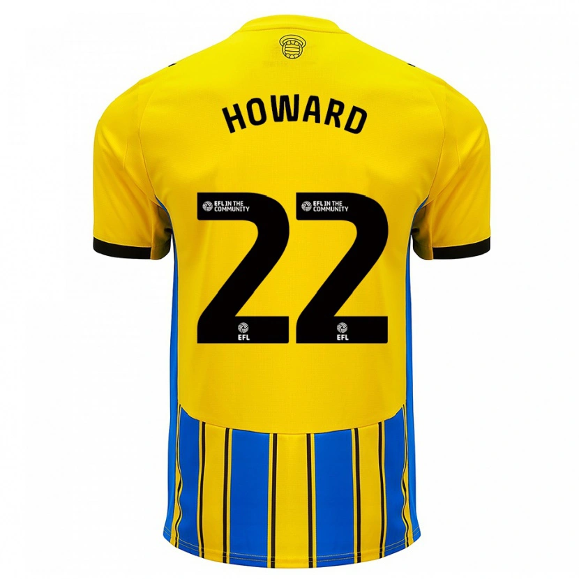 Danxen Mænd Bethany-May Howard #22 Blå Gul Udebane Spillertrøjer 2025/26 Trøje T-Shirt