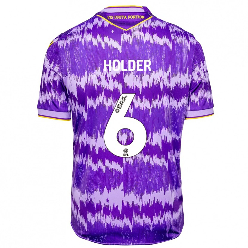 Danxen Mænd Molly Holder #6 Lilla Gul Udebane Spillertrøjer 2025/26 Trøje T-Shirt