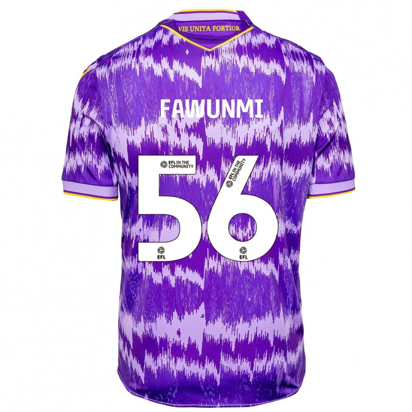 Danxen Mænd Favour Fawunmi #56 Lilla Gul Udebane Spillertrøjer 2025/26 Trøje T-Shirt