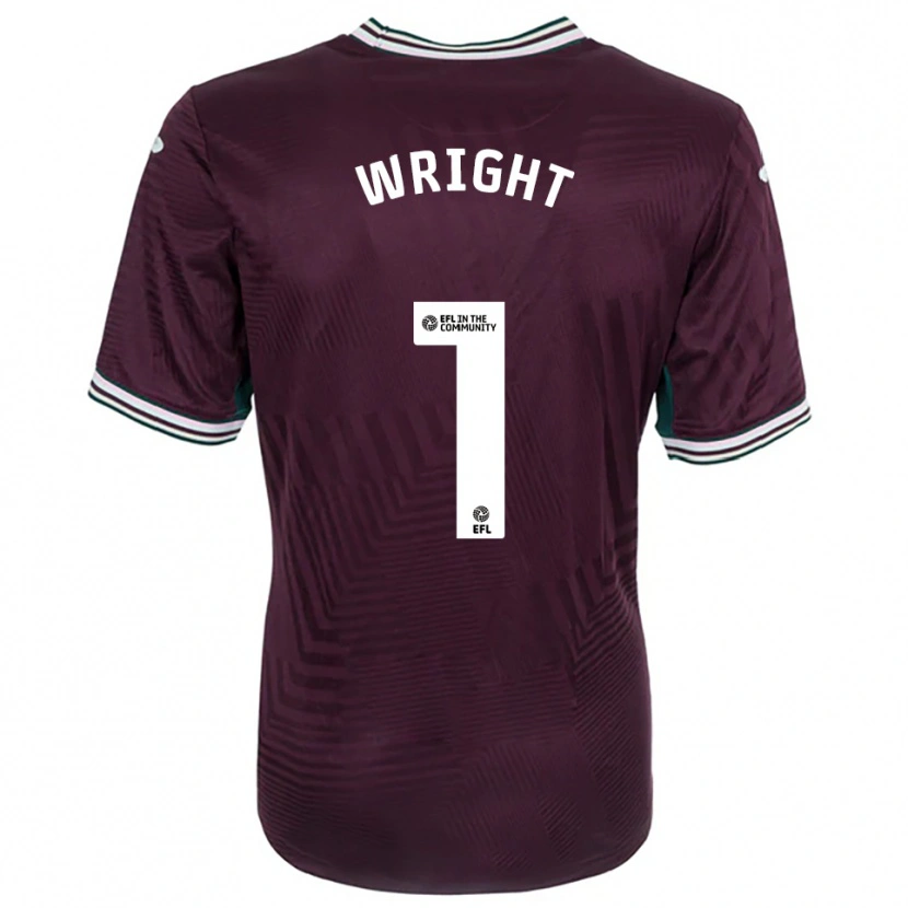 Danxen Mænd Tom Wright #1 Rust Rød Hvid Udebane Spillertrøjer 2025/26 Trøje T-Shirt