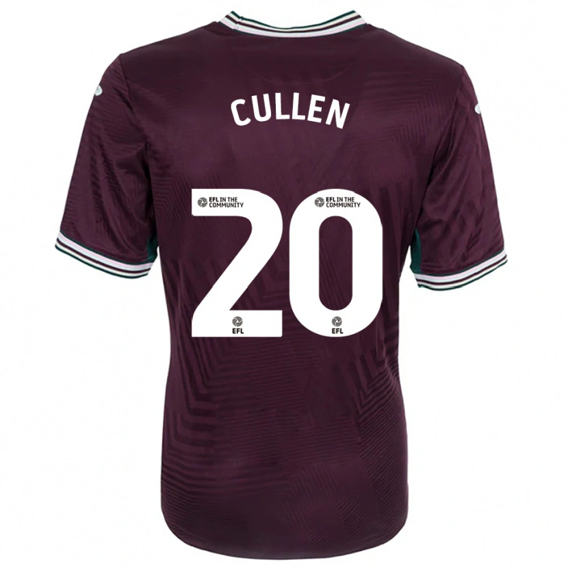 Danxen Mænd Liam Cullen #20 Rust Rød Hvid Udebane Spillertrøjer 2025/26 Trøje T-Shirt
