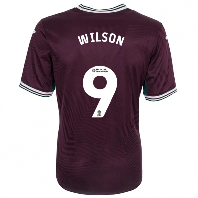 Danxen Mænd Kyrell Wilson #9 Rust Rød Hvid Udebane Spillertrøjer 2025/26 Trøje T-Shirt