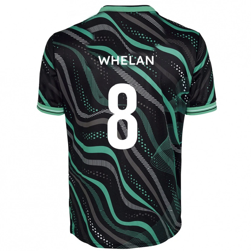 Danxen Mænd Callum Whelan #8 Sort Grøn Udebane Spillertrøjer 2025/26 Trøje T-Shirt