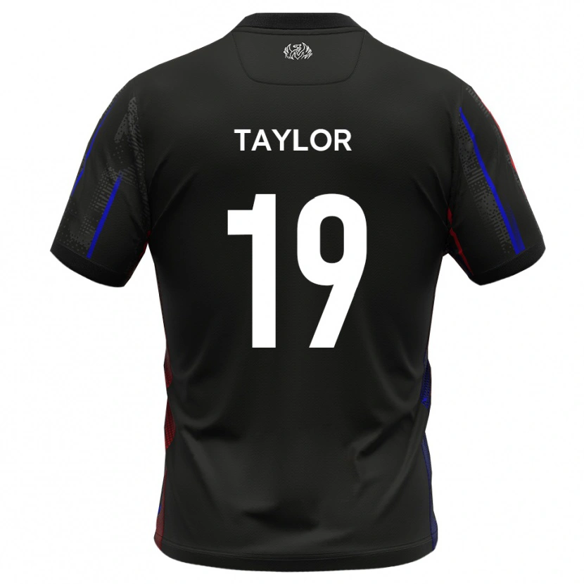 Danxen Mænd Archy Taylor #19 Sort Rød Udebane Spillertrøjer 2025/26 Trøje T-Shirt