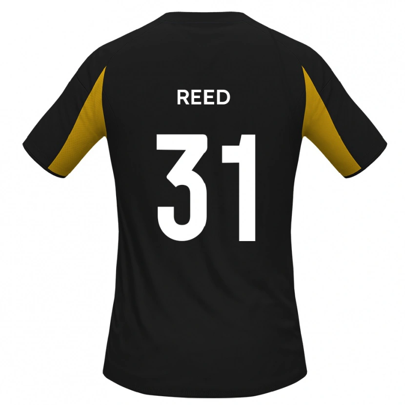 Danxen Mænd Sam Reed #31 Sort Gul Udebane Spillertrøjer 2025/26 Trøje T-Shirt