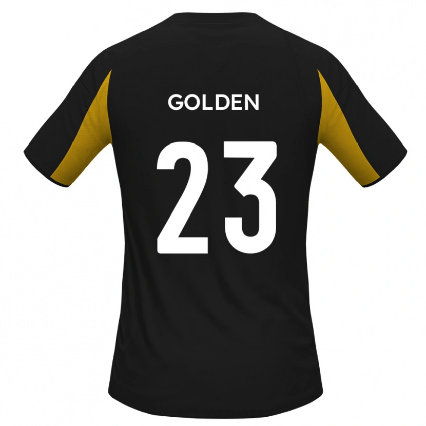 Danxen Mænd Tylor Golden #23 Sort Gul Udebane Spillertrøjer 2025/26 Trøje T-Shirt