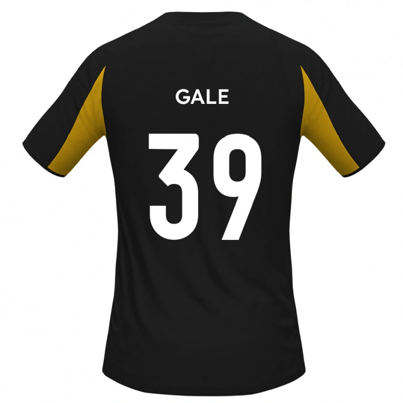 Danxen Mænd James Gale #39 Sort Gul Udebane Spillertrøjer 2025/26 Trøje T-Shirt