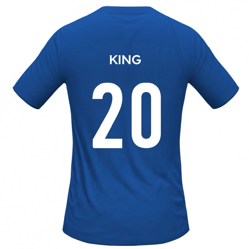Danxen Mænd Jeff King #20 Himmelblå Udebane Spillertrøjer 2025/26 Trøje T-Shirt