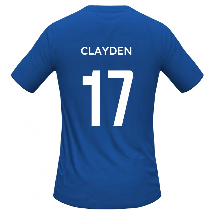 Danxen Mænd Charles Clayden #17 Himmelblå Udebane Spillertrøjer 2025/26 Trøje T-Shirt