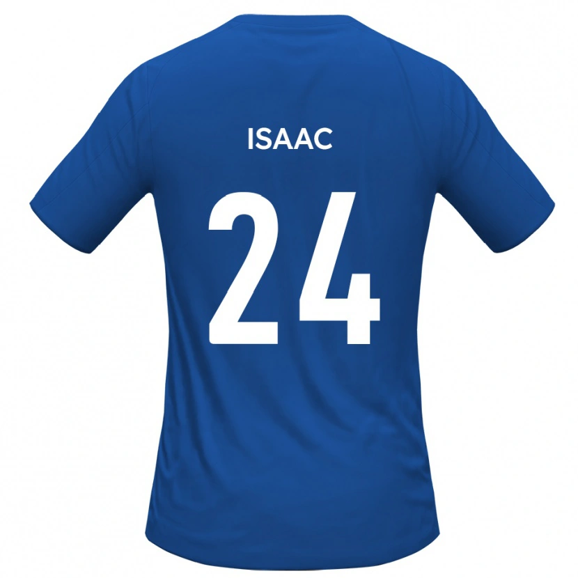 Danxen Mænd Daniel Isaac #24 Himmelblå Udebane Spillertrøjer 2025/26 Trøje T-Shirt