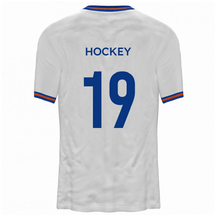 Danxen Mænd Freddie Hockey #19 Hvid Blå Udebane Spillertrøjer 2025/26 Trøje T-Shirt
