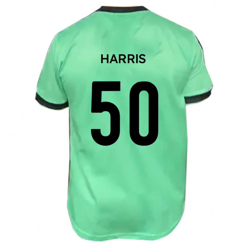 Danxen Mænd Archie Harris #50 Turkis Sort Udebane Spillertrøjer 2025/26 Trøje T-Shirt