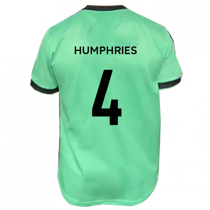 Danxen Mænd Lloyd Humphries #4 Turkis Sort Udebane Spillertrøjer 2025/26 Trøje T-Shirt