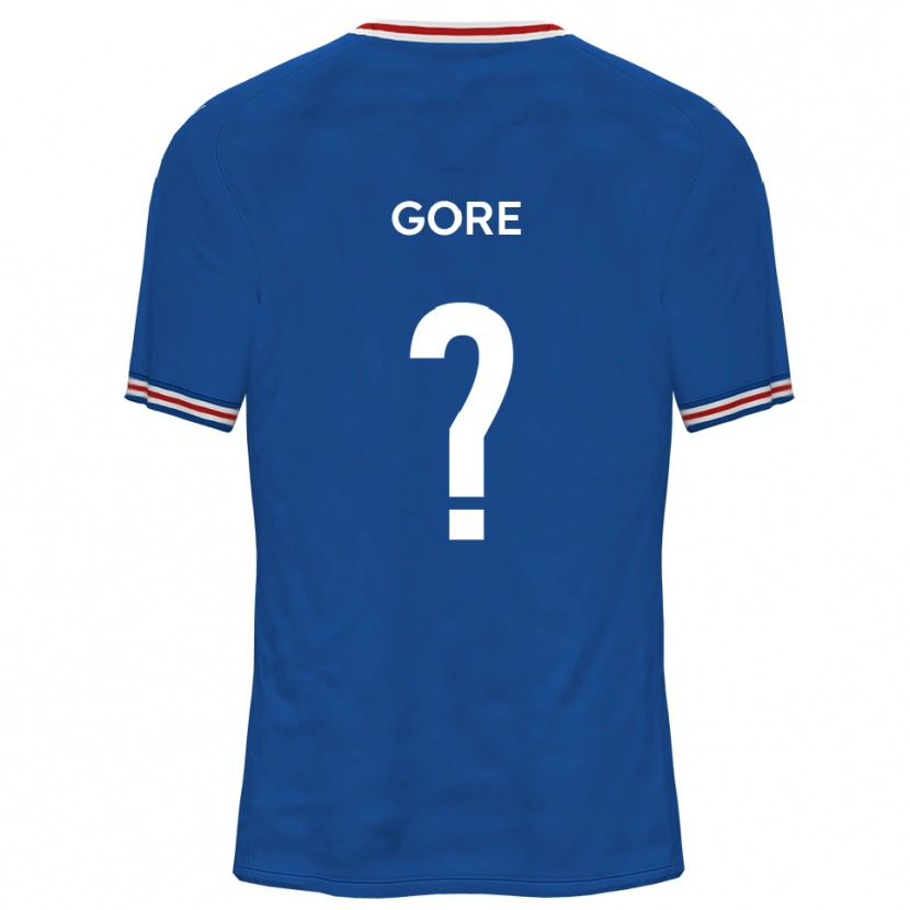 Danxen Mænd Ruby Gore #0 Dodger Blå Udebane Spillertrøjer 2025/26 Trøje T-Shirt
