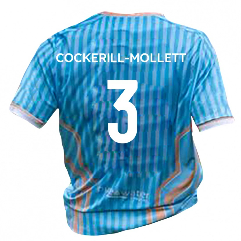 Danxen Mænd Callum Cockerill-Mollett #3 Sort Guld Udebane Spillertrøjer 2025/26 Trøje T-Shirt