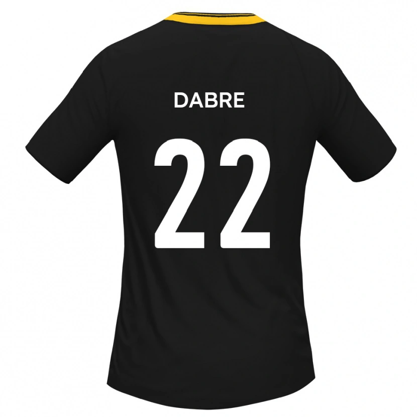 Danxen Mænd Mo Dabre #22 Sort Gul Udebane Spillertrøjer 2025/26 Trøje T-Shirt