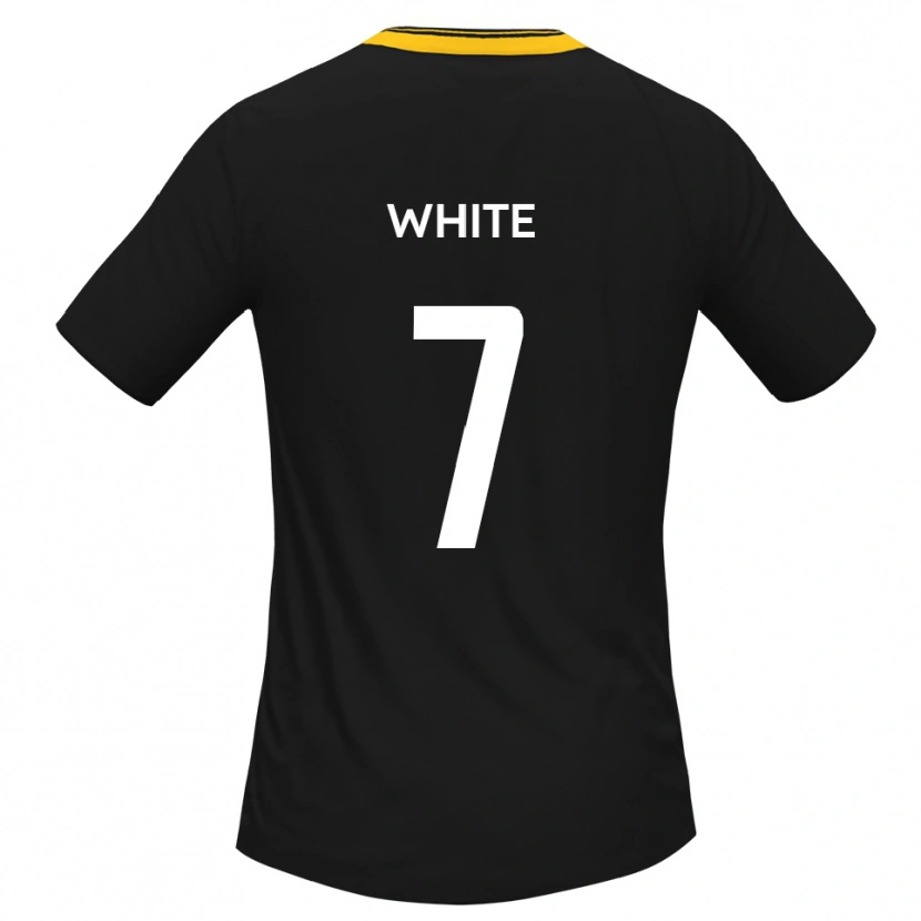 Danxen Mænd Jaiden White #7 Sort Gul Udebane Spillertrøjer 2025/26 Trøje T-Shirt