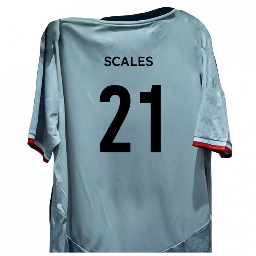 Danxen Mænd Alfie Scales #21 Hvid Sort Udebane Spillertrøjer 2025/26 Trøje T-Shirt