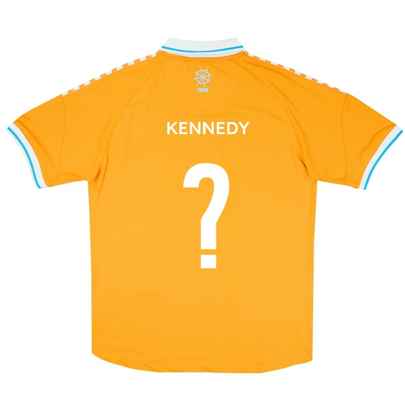 Danxen Mænd Leo Kennedy #0 Gul Blå Udebane Spillertrøjer 2025/26 Trøje T-Shirt