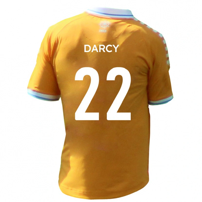 Danxen Mænd Campbell Darcy #22 Gul Blå Udebane Spillertrøjer 2025/26 Trøje T-Shirt